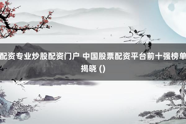配资专业炒股配资门户 中国股票配资平台前十强榜单揭晓 ()
