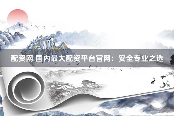 配资网 国内最大配资平台官网：安全专业之选